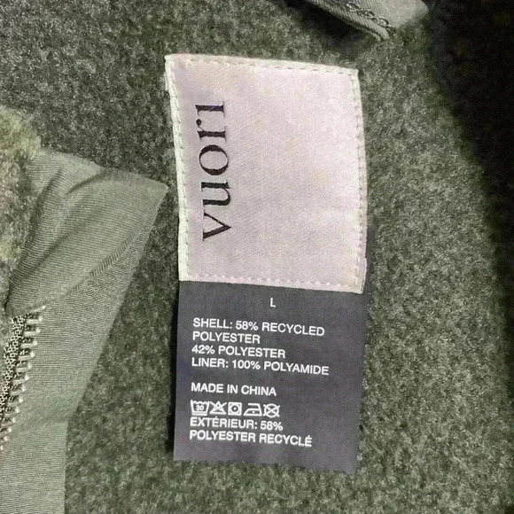 Vuori Idyllwild Sherpa Men’s Jacket Forest Green Large New - Picture 8 of 13